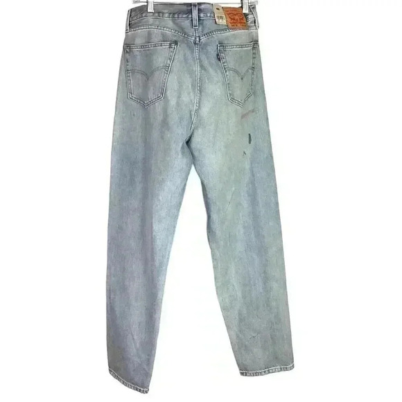 Levi's 550 '92 0002 Stained Distressed 34X34 Relaxed Taper Leg Light Jeans NWT - Picture 7 of 12